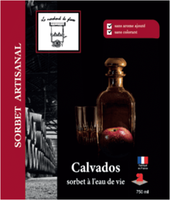 Sorbet  au CALVADOS 750 ml