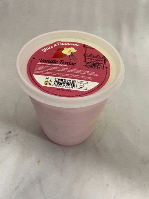 1L Glace à l'italienne VANILLE FRAISE