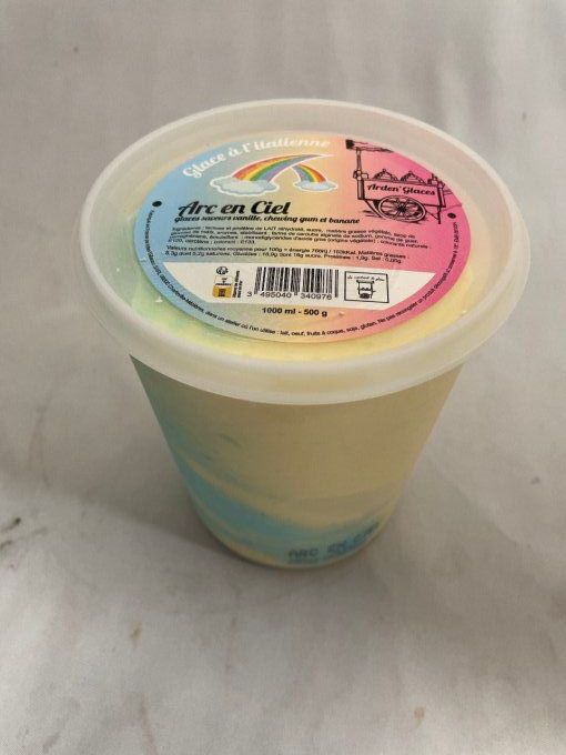 Glace à l'italienne ARC EN CIEL - 1 litre (500g)